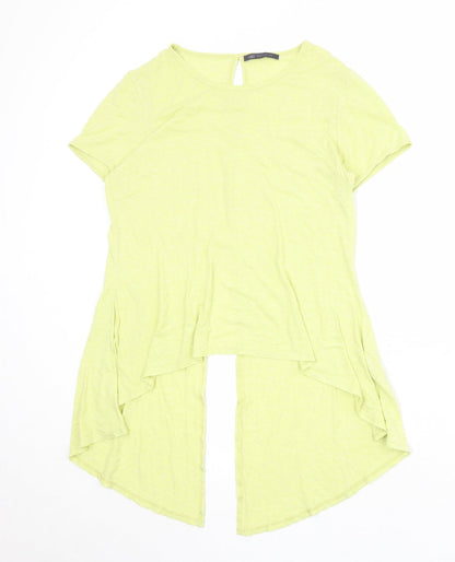 Womens UK Size 12 Marks and Spencer Yellow Basic T-Shirt
