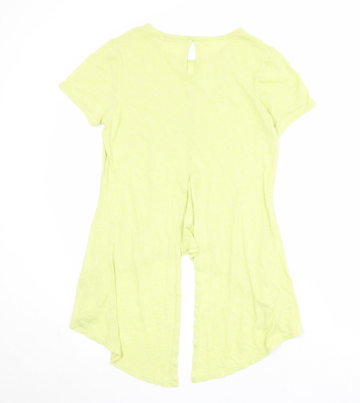 Womens UK Size 12 Marks and Spencer Yellow Basic T-Shirt
