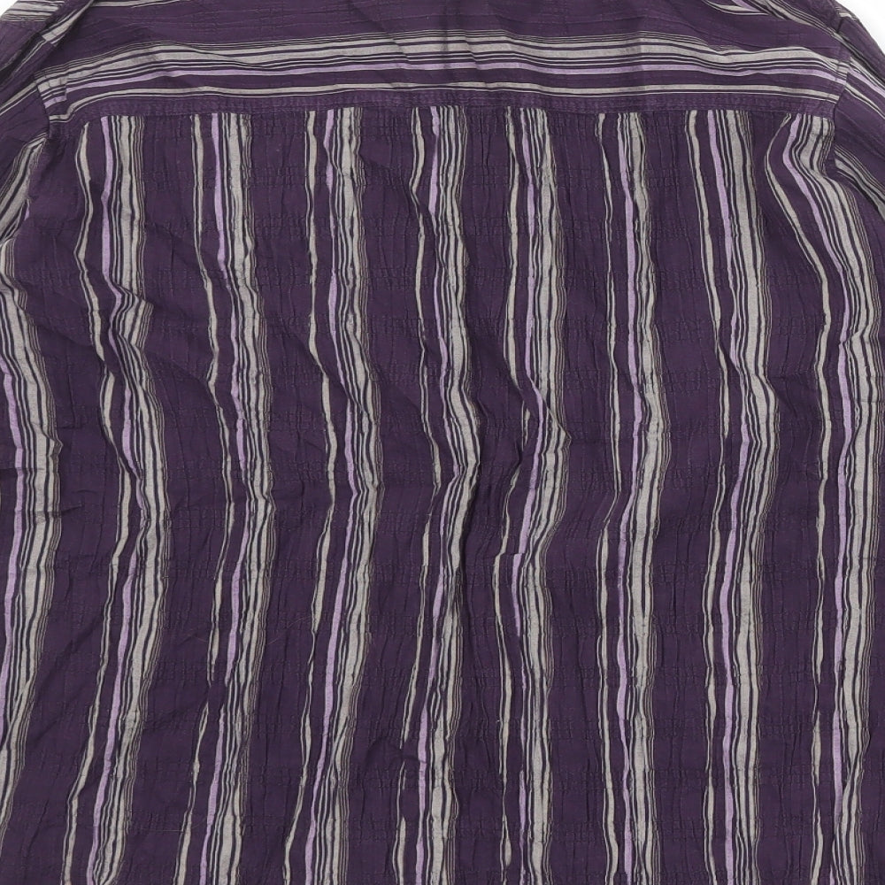 Womens UK Size 18 Marks and Spencer Purple Basic Button-Up