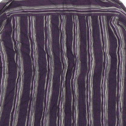 Womens UK Size 18 Marks and Spencer Purple Basic Button-Up