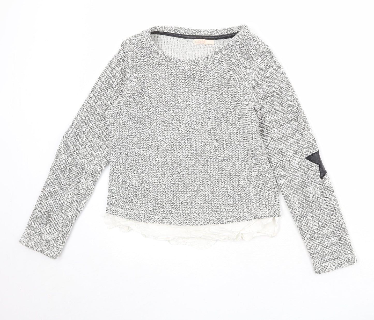 Womens UK Size M Bershka Grey Pullover Jumper
