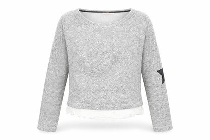 Womens UK Size M Bershka Grey Pullover Jumper
