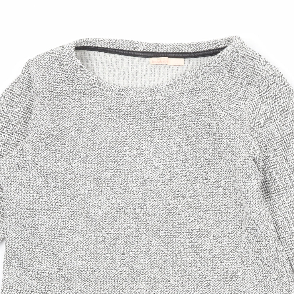 Womens UK Size M Bershka Grey Pullover Jumper