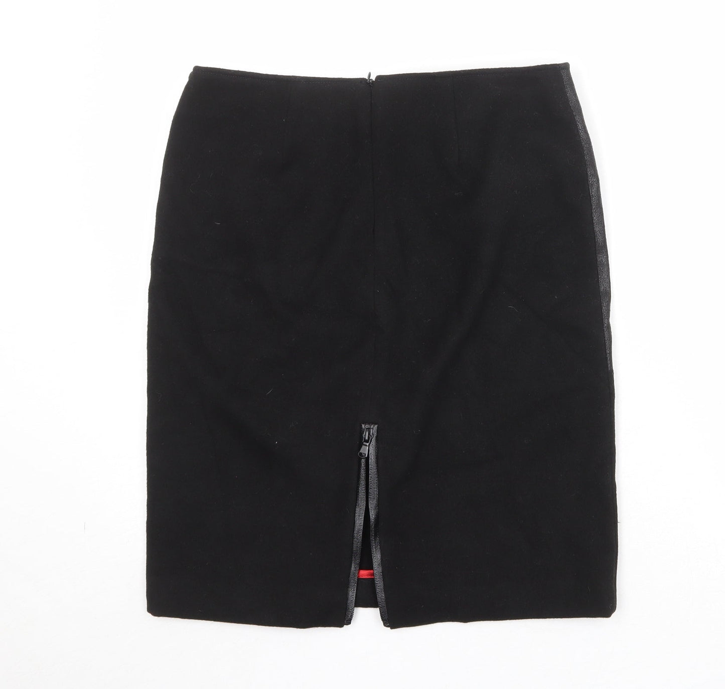 Penny Black Womens Black Polyester Straight & Pencil Skirt Size 10 Zip