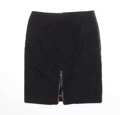 Penny Black Womens Black Polyester Straight & Pencil Skirt Size 10 Zip