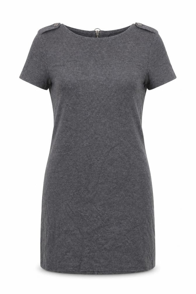 Gap Womens Grey 100% Cotton Shift Size XS Round Neck Zip
