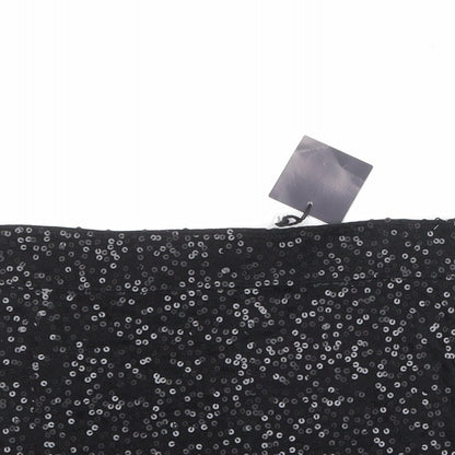 La Redoute Womens Black Viscose Bandage Skirt Size 10 Zip