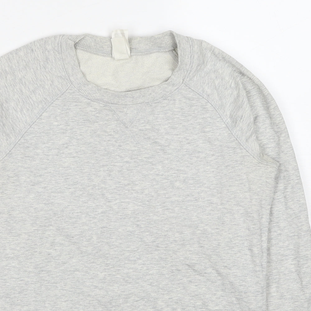 DECATHLON Womens Grey Cotton Pullover Sweatshirt Size XS Pullover