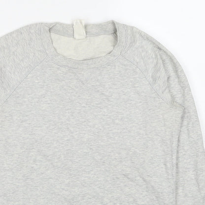 DECATHLON Womens Grey Cotton Pullover Sweatshirt Size XS Pullover