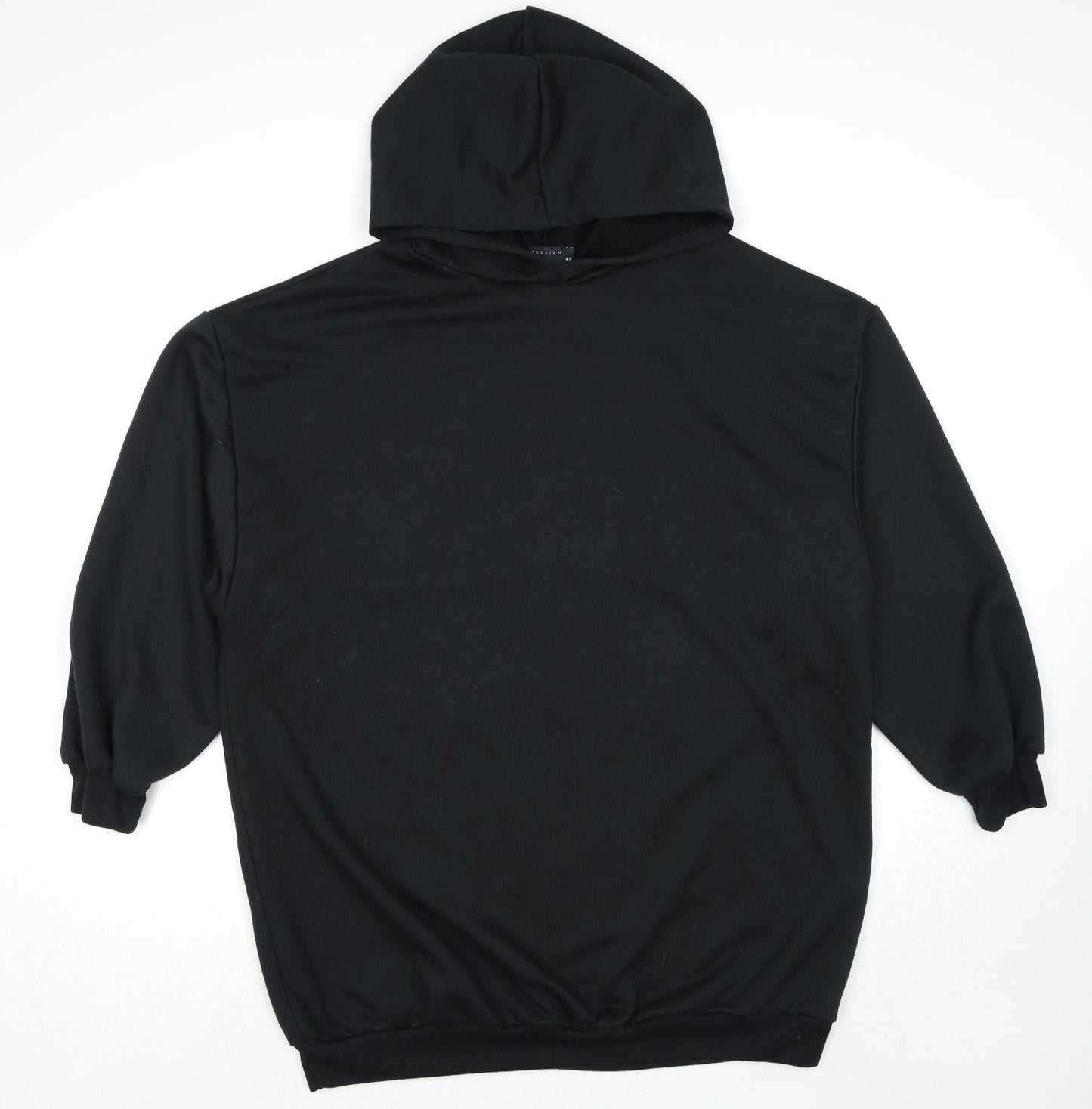 Womens UK Size 10 ASOS Black Pullover Hoodie