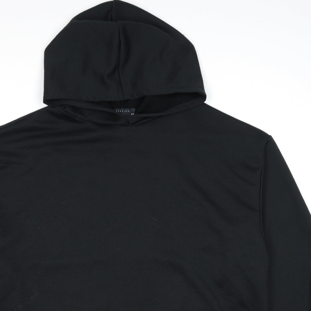 Womens UK Size 10 ASOS Black Pullover Hoodie