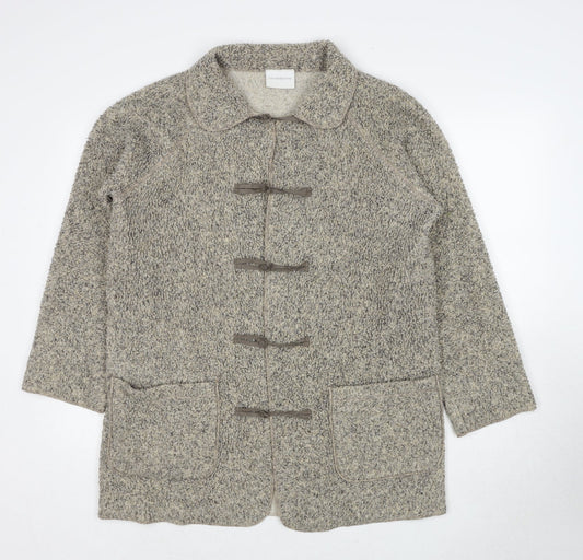 Liz Claiborne Womens Beige Jacket Size M Toggle