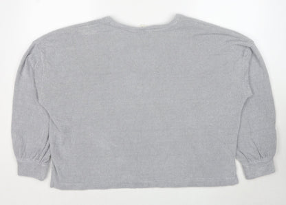 Womens UK Size XL Marks and Spencer Grey Pullover Sweatshirt