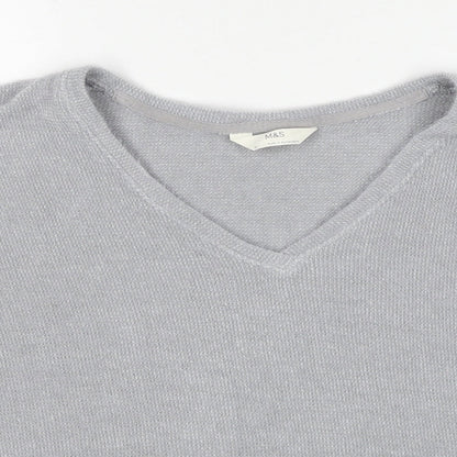 Womens UK Size XL Marks and Spencer Grey Pullover Sweatshirt