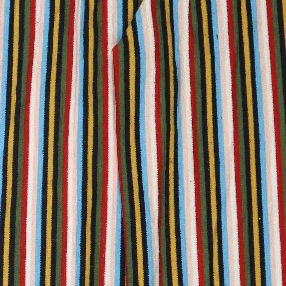 Urban Outfitters Womens Multicoloured Striped Polyester Trousers Size XS Regular