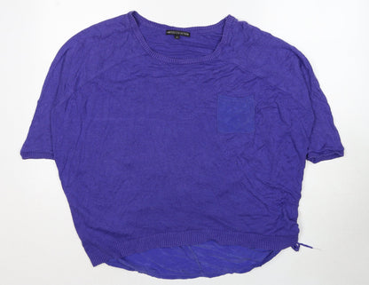 Womens UK Size M Marks and Spencer Blue Basic Blouse
