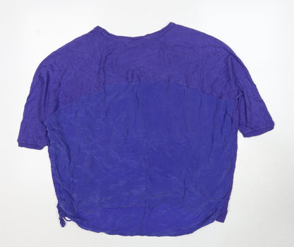 Womens UK Size M Marks and Spencer Blue Basic Blouse