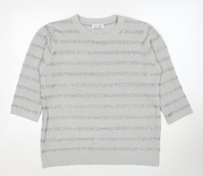 Womens UK Size L Fay Louise Grey Pullover Jumper