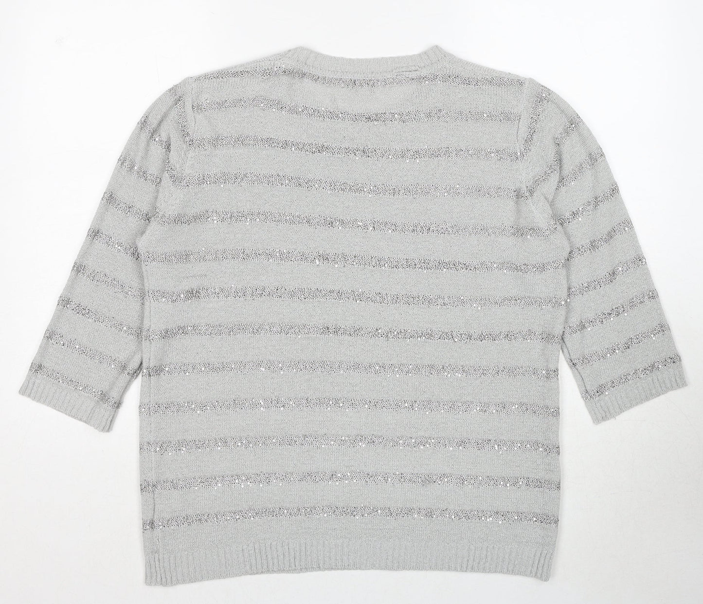 Womens UK Size L Fay Louise Grey Pullover Jumper