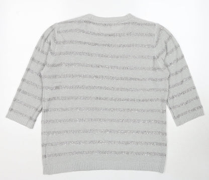 Womens UK Size L Fay Louise Grey Pullover Jumper