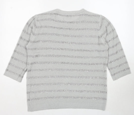 Womens UK Size L Fay Louise Grey Pullover Jumper