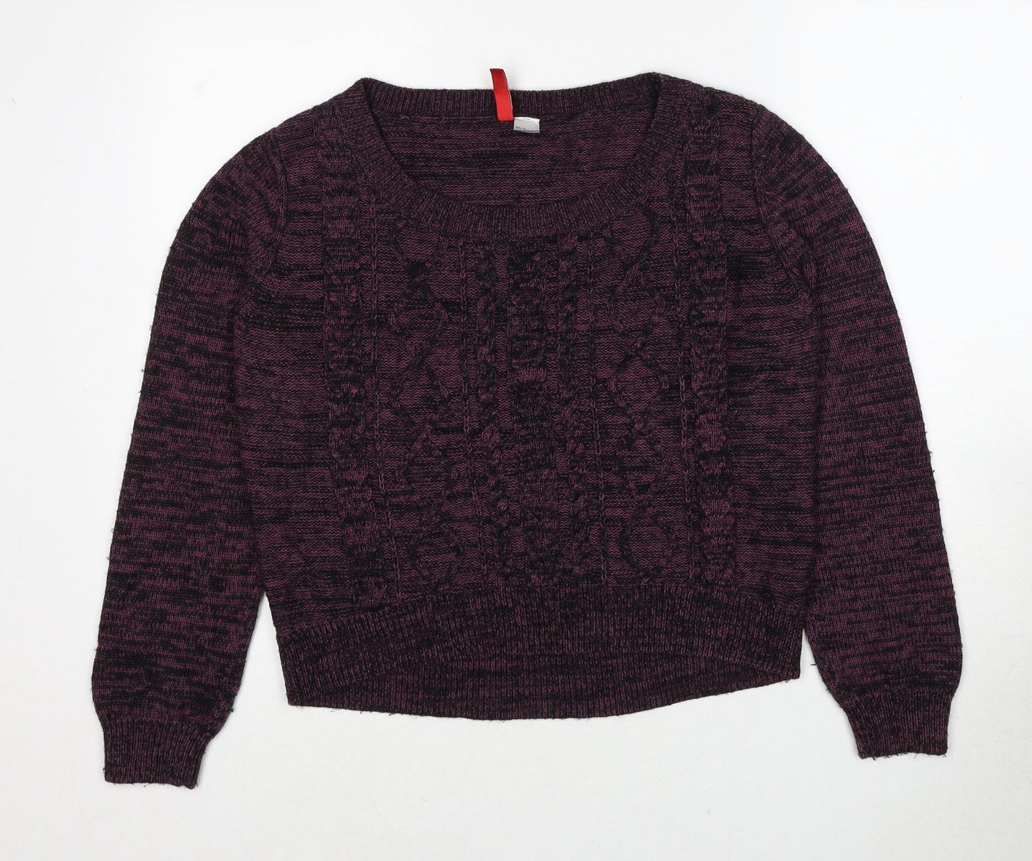 Womens UK Size 12 Divided by H&M Purple Pullover Jumper