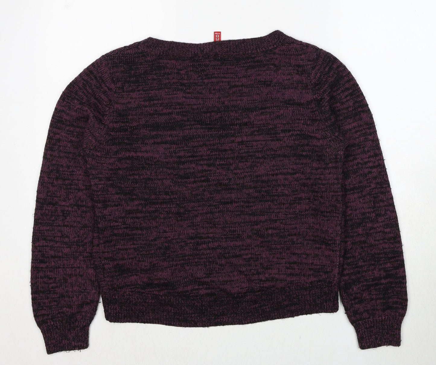 Womens UK Size 12 Divided by H&M Purple Pullover Jumper