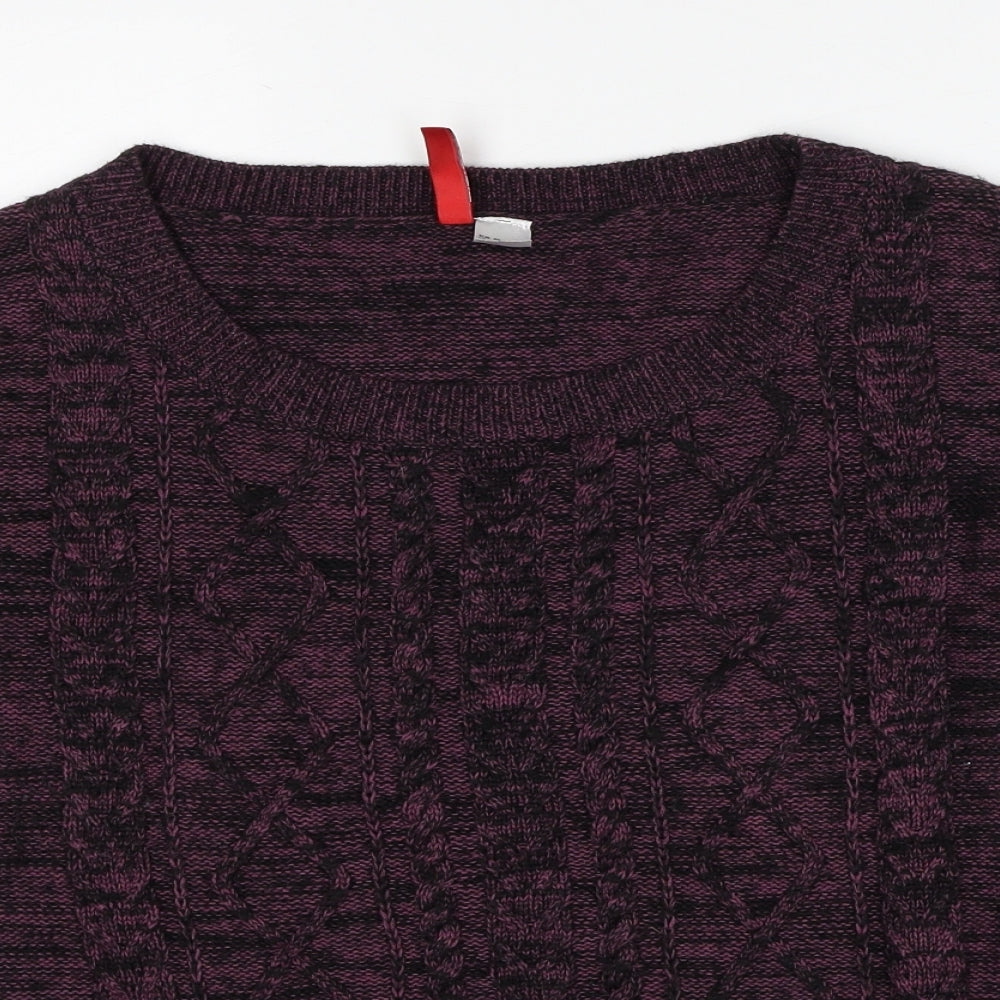 Womens UK Size 12 Divided by H&M Purple Pullover Jumper