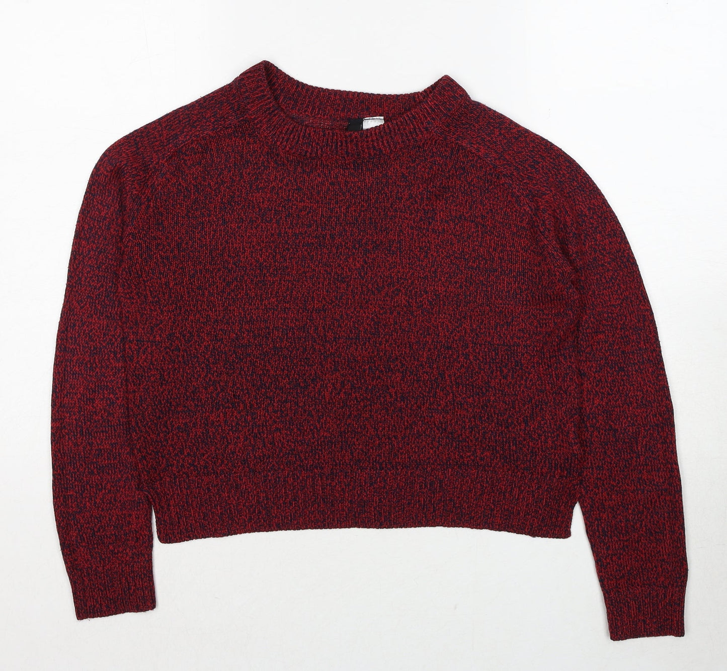 Womens UK Size XS Divided by H&M Red Pullover Jumper