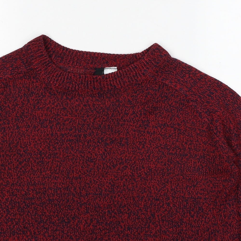 Womens UK Size XS Divided by H&M Red Pullover Jumper