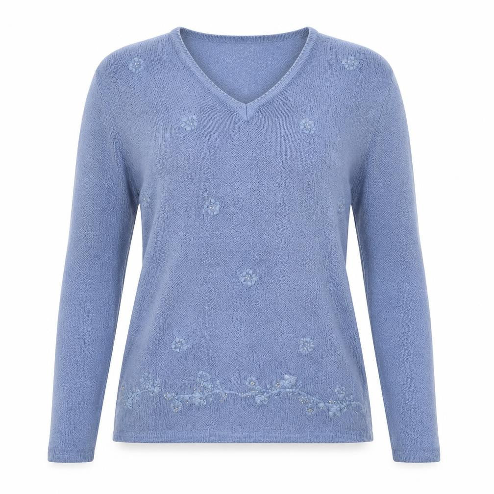 Womens UK Size S Bonmarché Blue Pullover Jumper