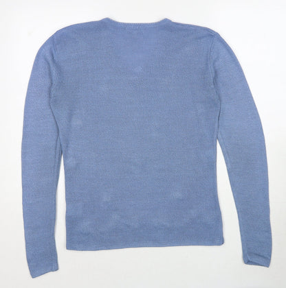 Womens UK Size S Bonmarché Blue Pullover Jumper