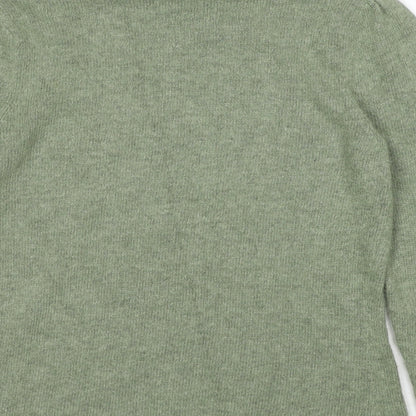 Coercion London Womens Green Crew Neck Nylon Pullover Jumper Size M
