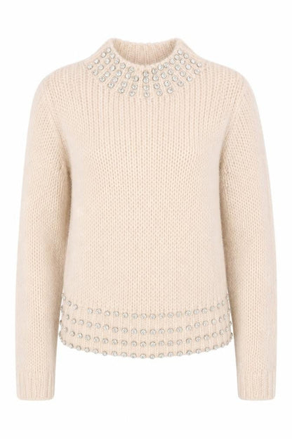 Womens UK Size 6 Miss Selfridge Beige Pullover Jumper