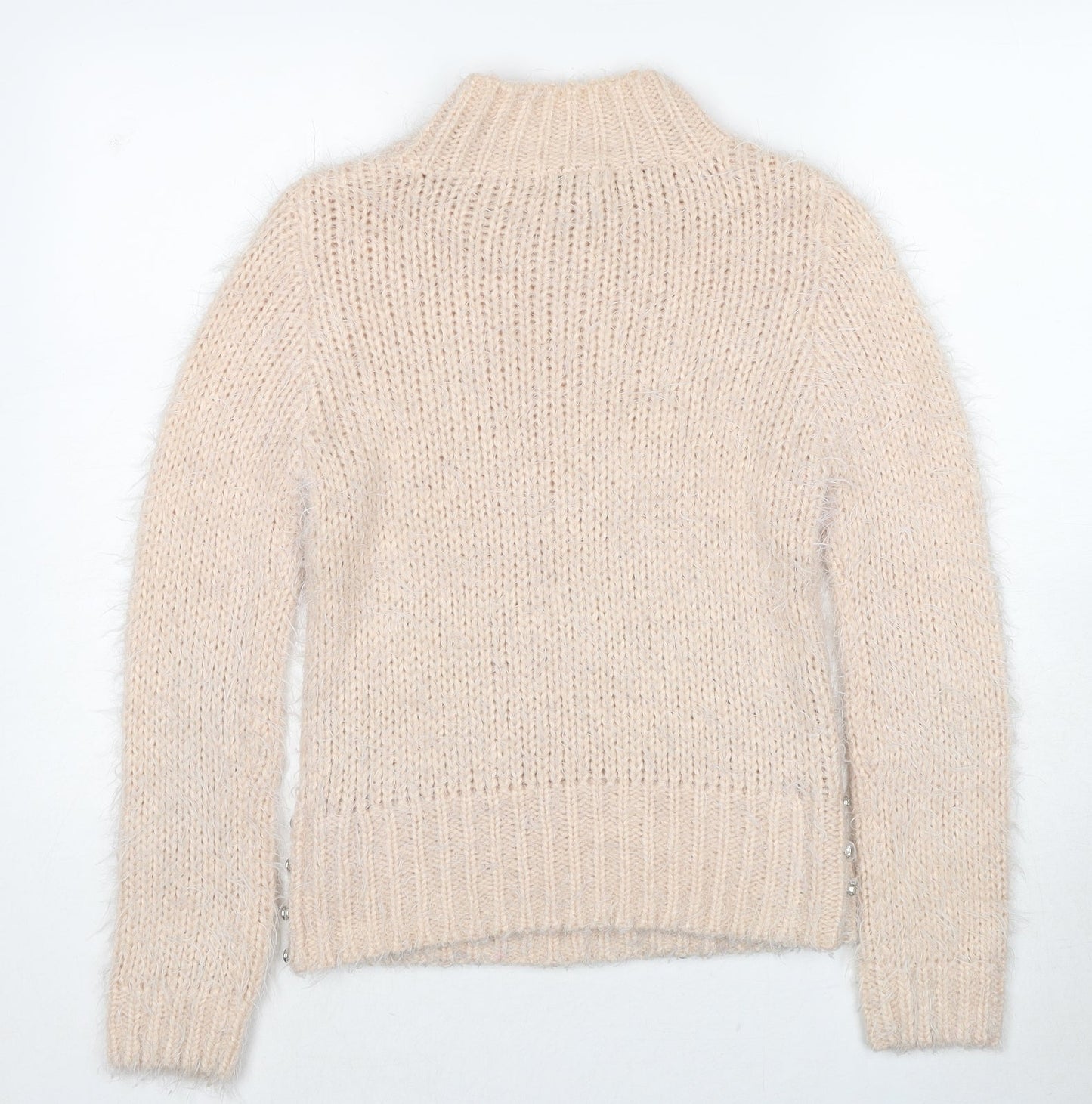 Womens UK Size 6 Miss Selfridge Beige Pullover Jumper