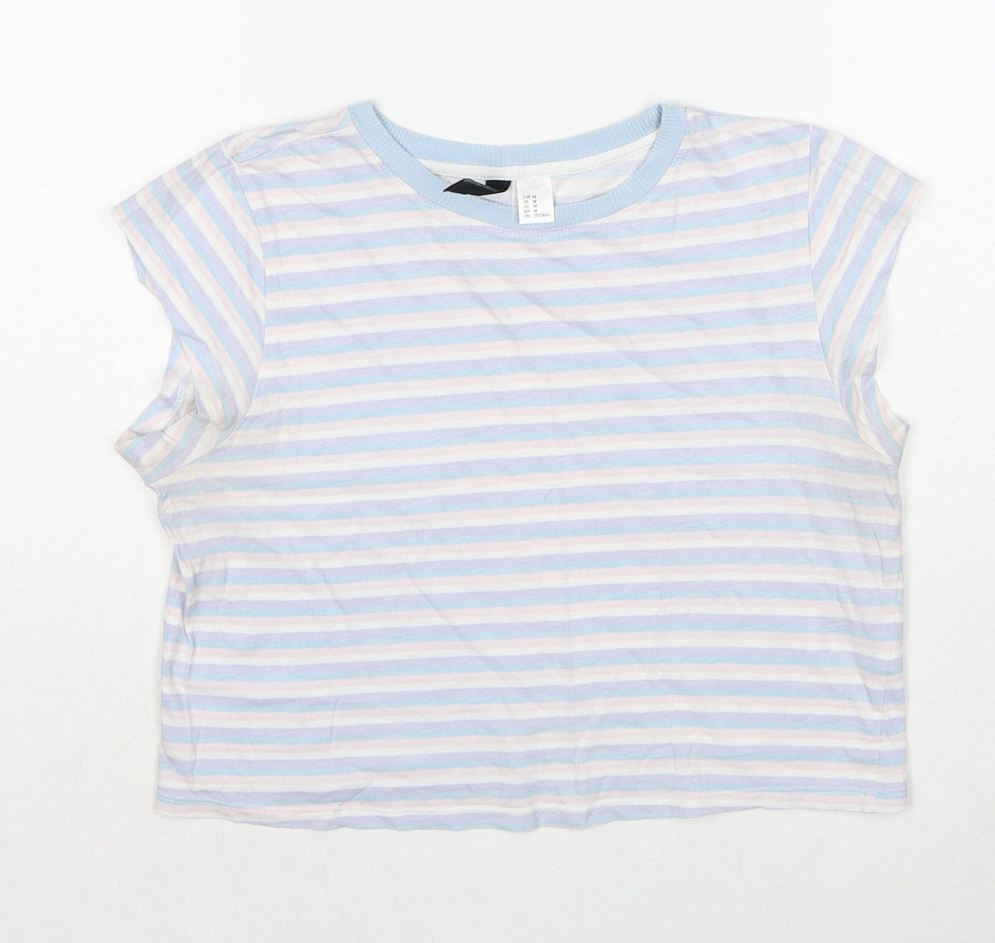 Womens UK Size M Divided by H&M Multicoloured Basic T-Shirt