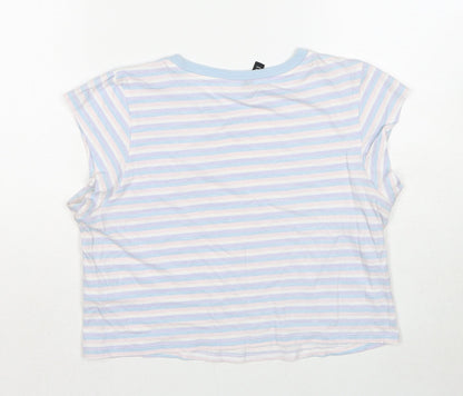 Womens UK Size M Divided by H&M Multicoloured Basic T-Shirt