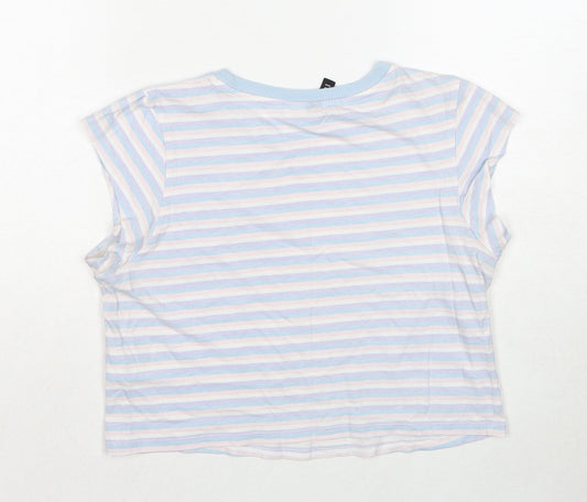 Womens UK Size M Divided by H&M Multicoloured Basic T-Shirt