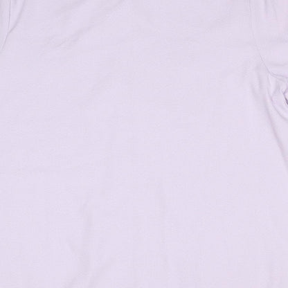 Classics Womens Purple Polyester Basic Button-Up Size 16 Collared