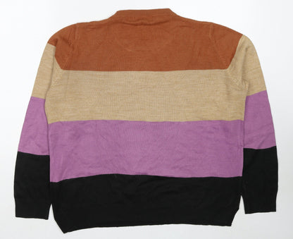 Womens UK Size 14 Marks and Spencer Multicoloured Pullover Jumper