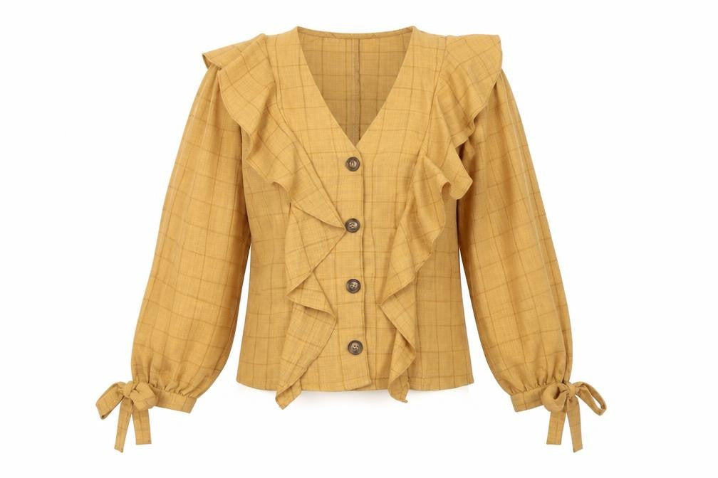 Womens UK Size 6 Boohoo Beige Basic Button-Up
