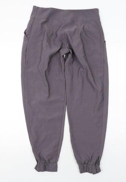 New Look Womens Grey Polyester Harem Trousers Size 8 Regular Zip