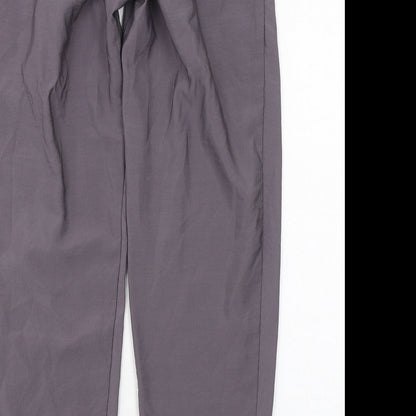 New Look Womens Grey Polyester Harem Trousers Size 8 Regular Zip