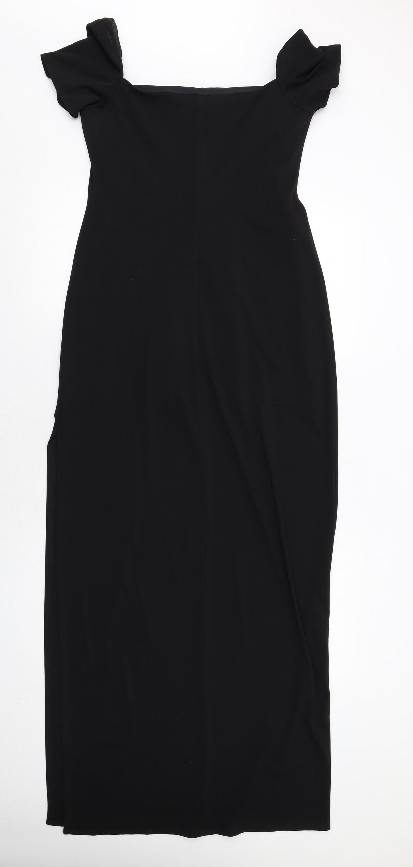 Laundry Womens Black Polyester Sheath Size 10 Square Neck Pullover