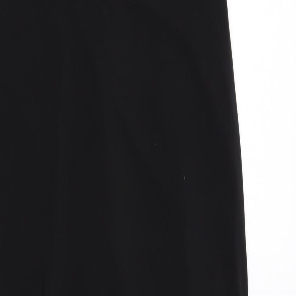 Laundry Womens Black Polyester Sheath Size 10 Square Neck Pullover