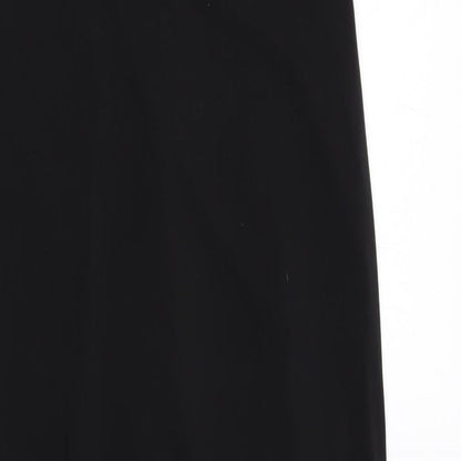 Laundry Womens Black Polyester Sheath Size 10 Square Neck Pullover