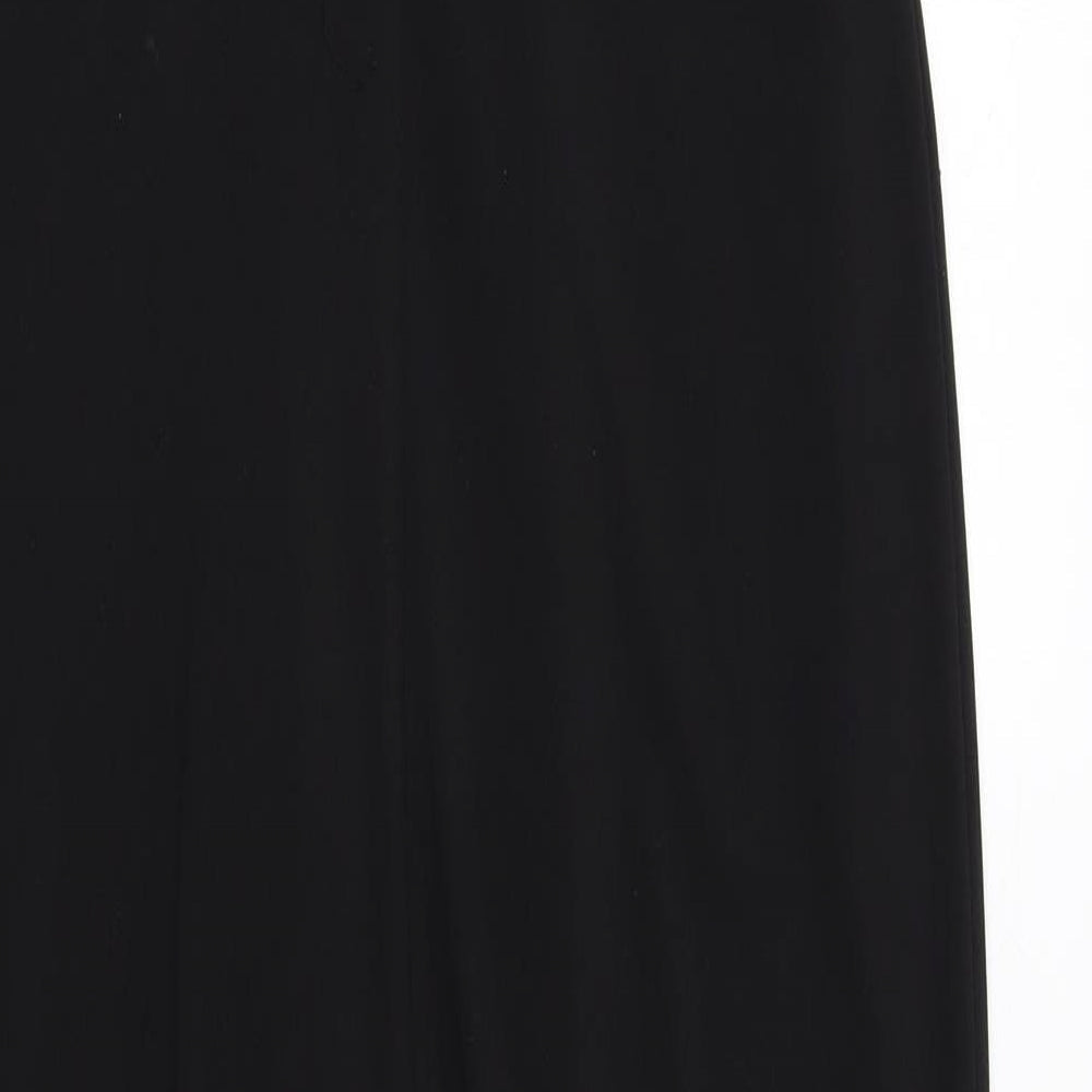 Laundry Womens Black Polyester Sheath Size 10 Square Neck Pullover