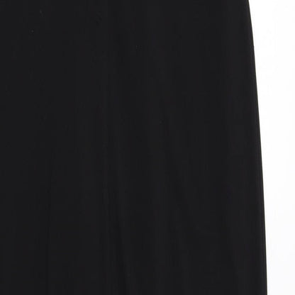 Laundry Womens Black Polyester Sheath Size 10 Square Neck Pullover