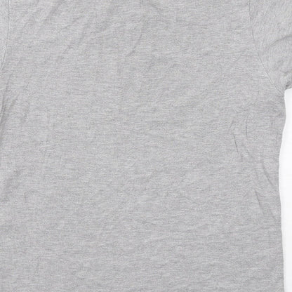 Womens UK Size L ELLE Grey Basic T-Shirt