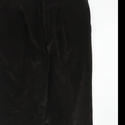 Wolsey Mens Green Cotton Trousers Size 36 in L29 in Regular Zip